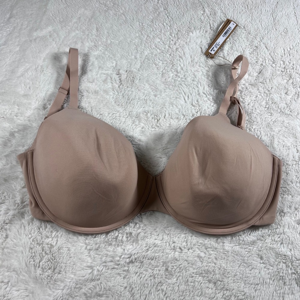 SKIMS Women's Fits Everybody T-Shirt Bra Mica Tan Size 34DDDD BR-UWR-2294 NWT